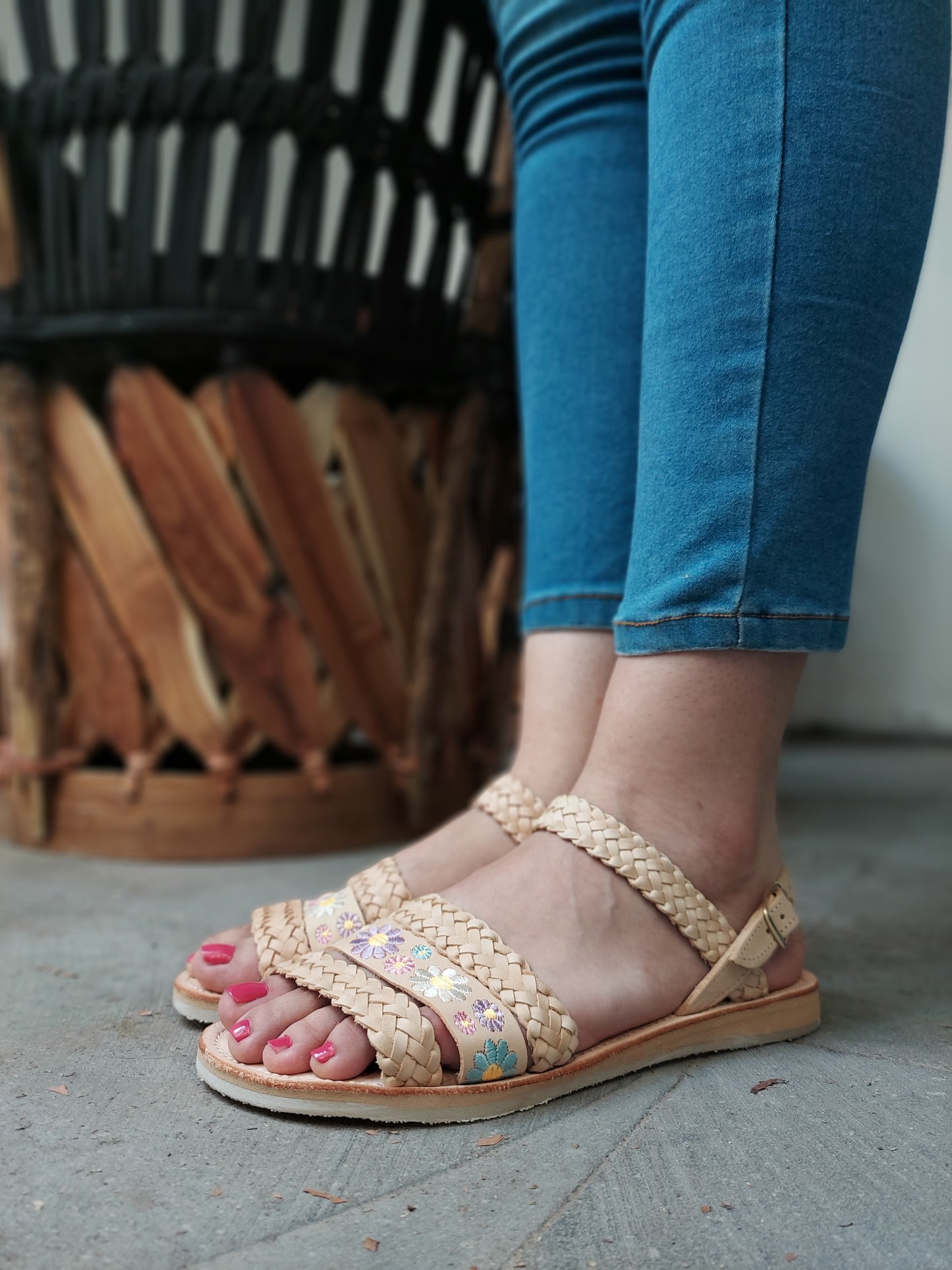 Huarache latigo natural