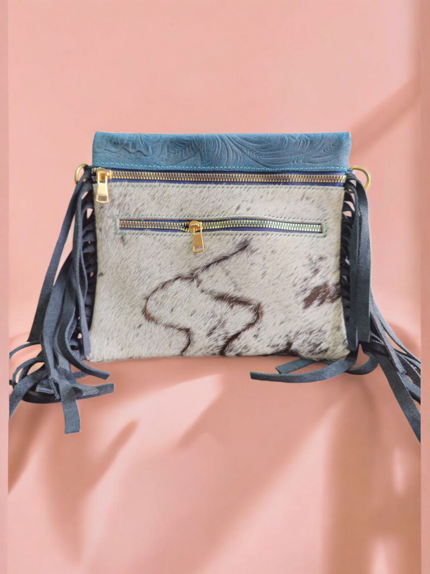 Bolsa felcos azul estampado