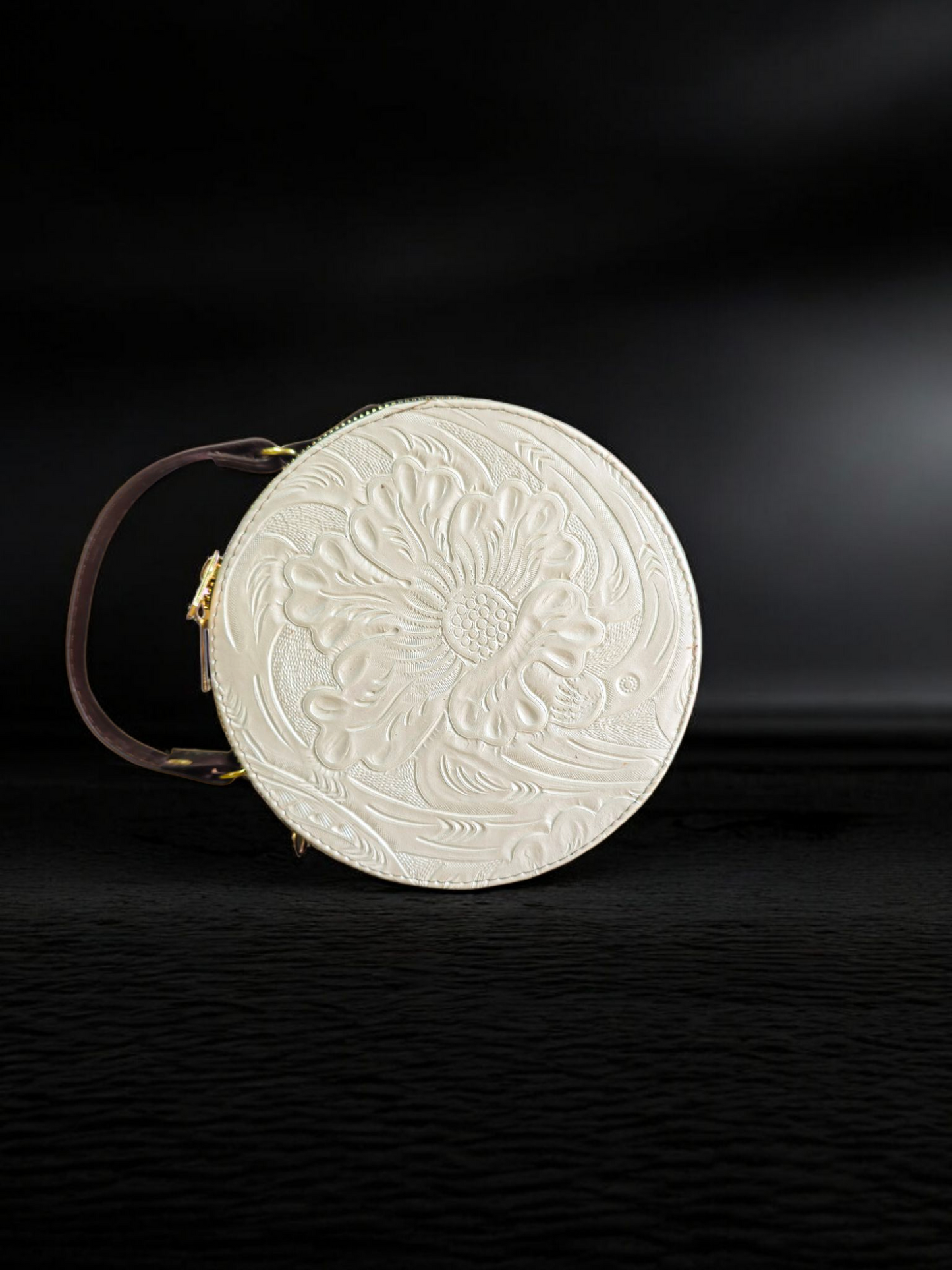 Bolsa redonde blanca