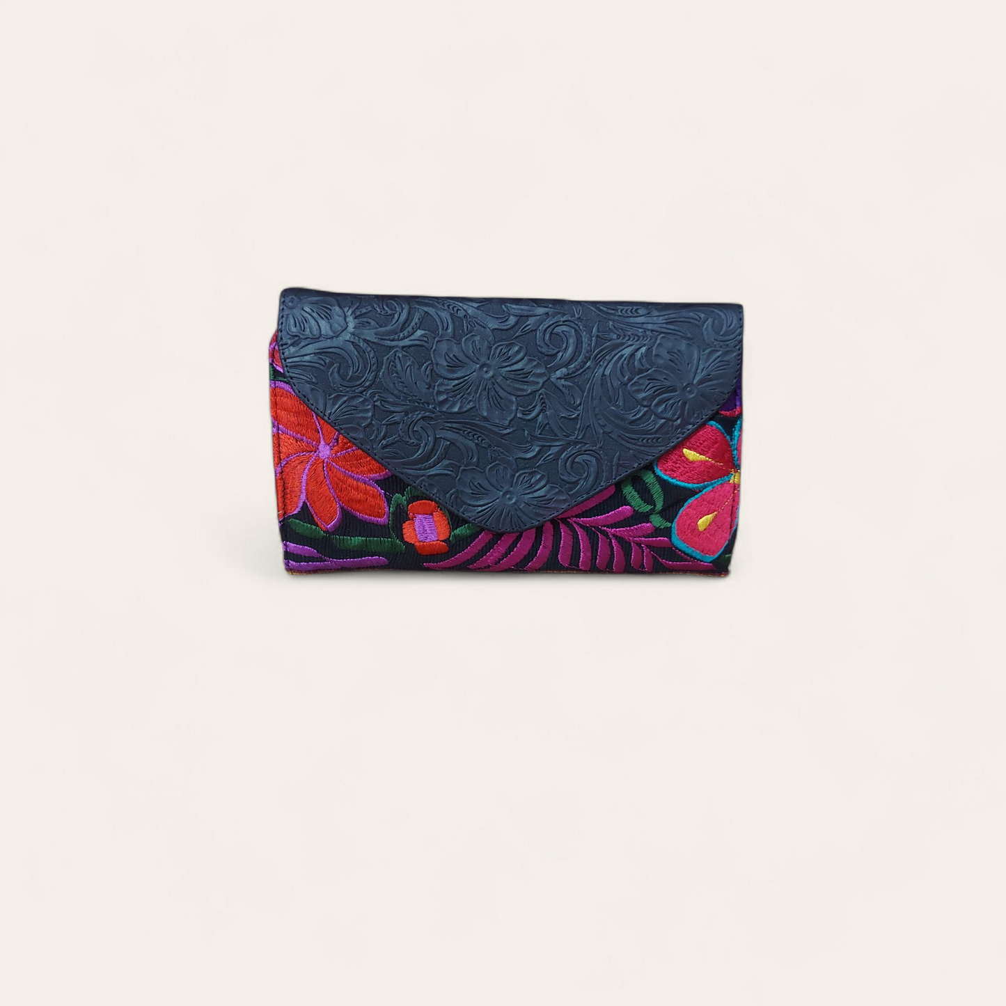 Bolsa floral negra