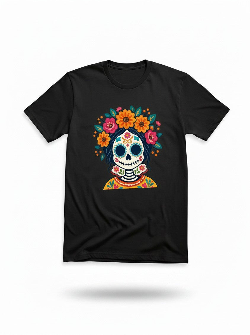 playera dia de muertos caballero