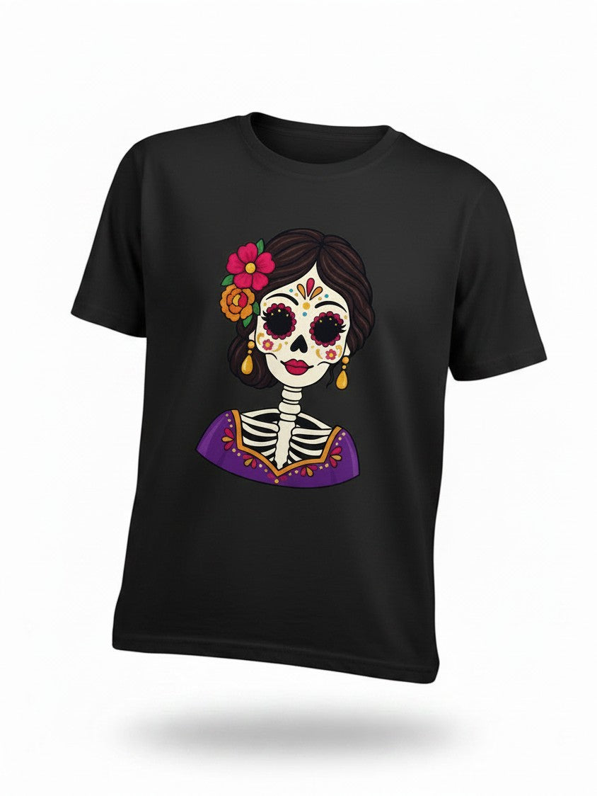 playera dia de muertos caballero