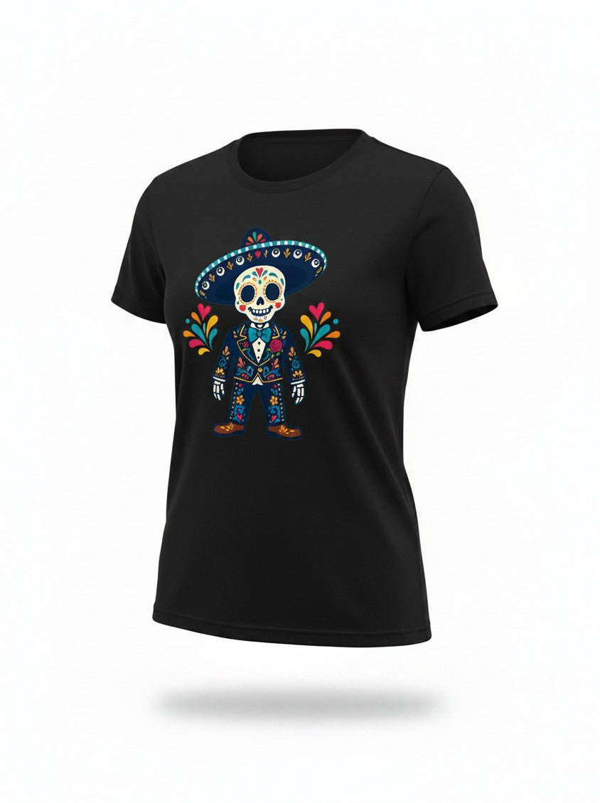 playera dia de muertos caballero
