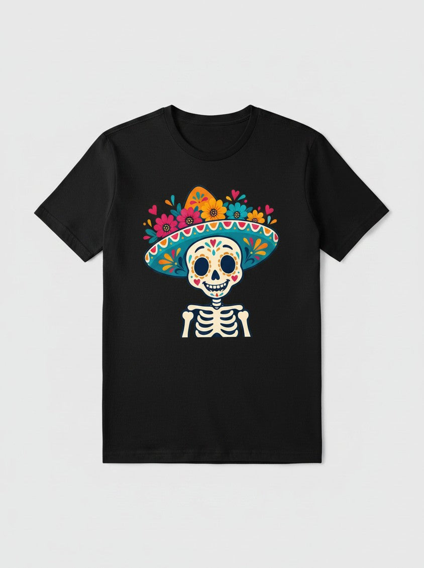 playera dia de muertos caballero