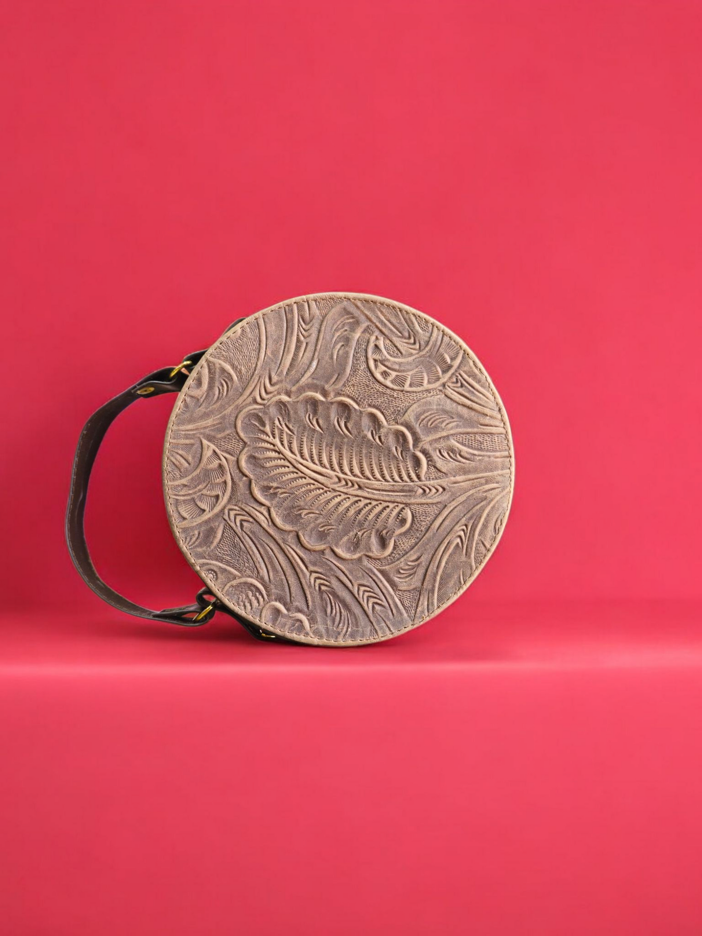 Bolsa redonda café claro