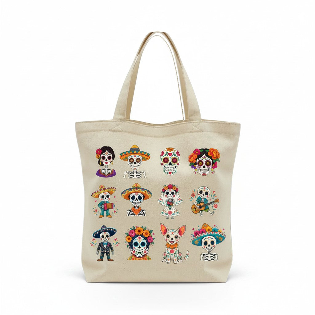 Bolsa Tote Manta "Día de Muertos"